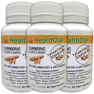 Turmeric Capsules 2Go 3 pk